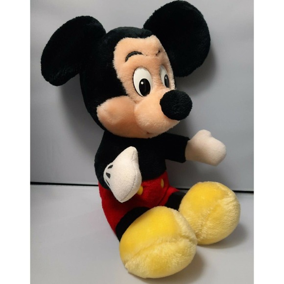 Disneyland Walt Disney World Mickey Mouse Plush Stuffed Animal 12" Vintage - Picture 7 of 10
